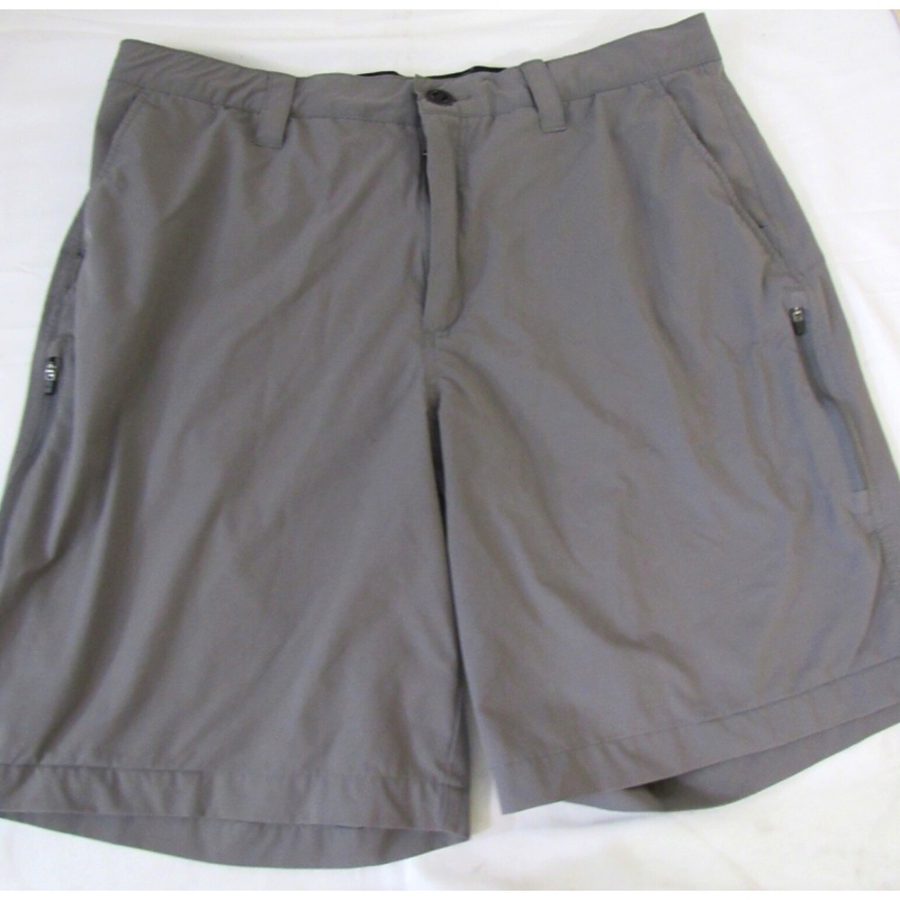 Orvis Men's Tech Shorts Size 36 Stretch Comfort Secure Pockets Gray Color